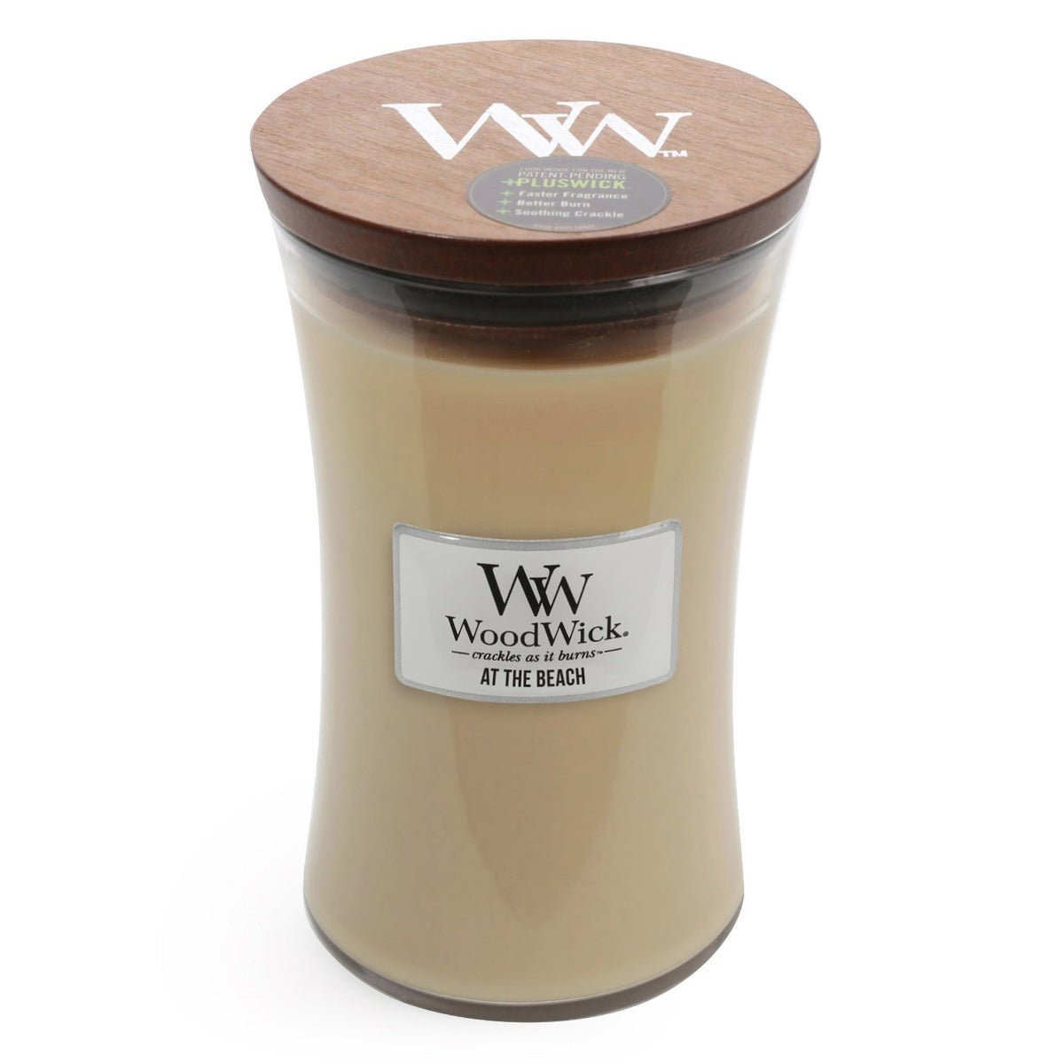 WOODWICK CANDLE LARGE AT THE BEACH