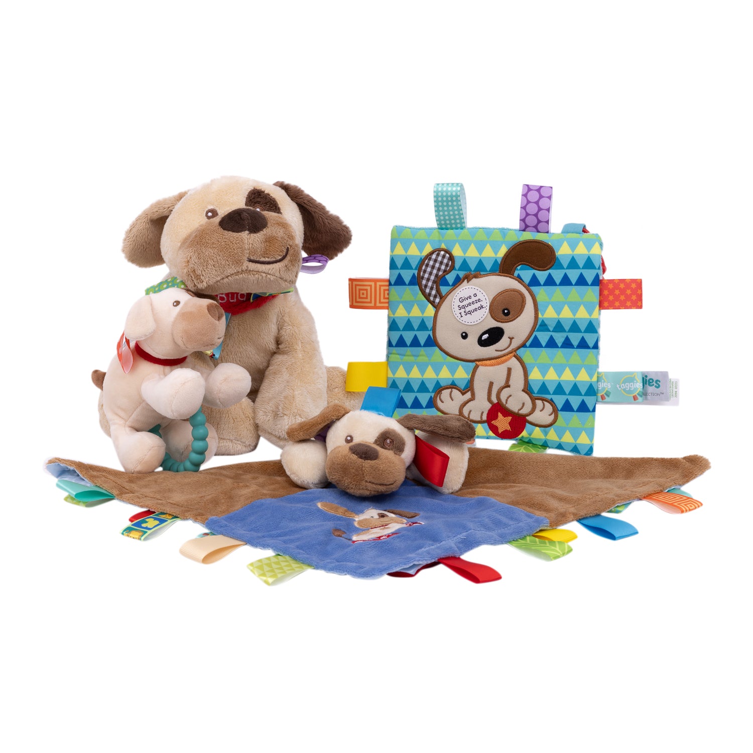 MARY MEYER TAGGIES BUDDY DOG CHARACTER BLANKET