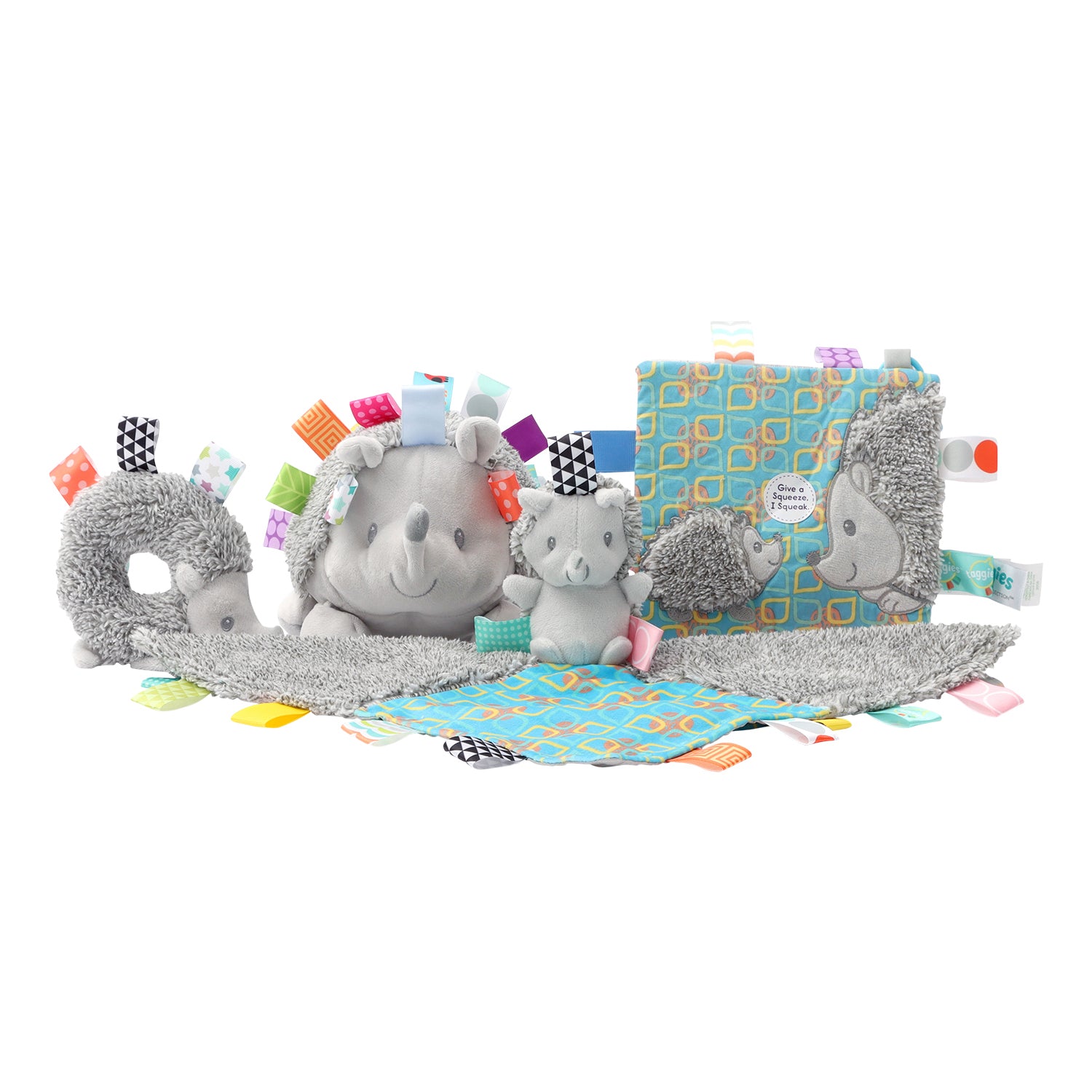 MARY MEYER TAGGIES HEATHER HEDGEHOG TEETHER RATTLE