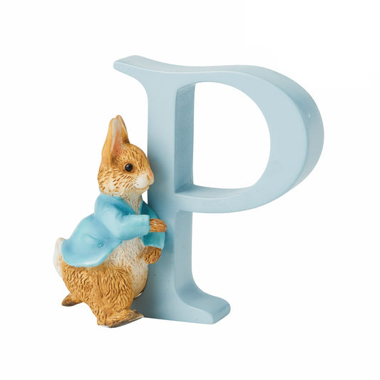 BEATRIX POTTER ALPHABET LETTER (P) RUNNING PETER RABBIT