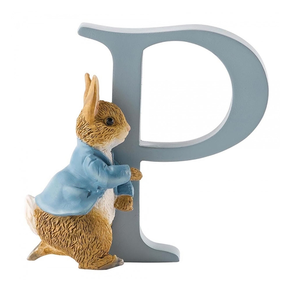 BEATRIX POTTER ALPHABET LETTER (P) RUNNING PETER RABBIT