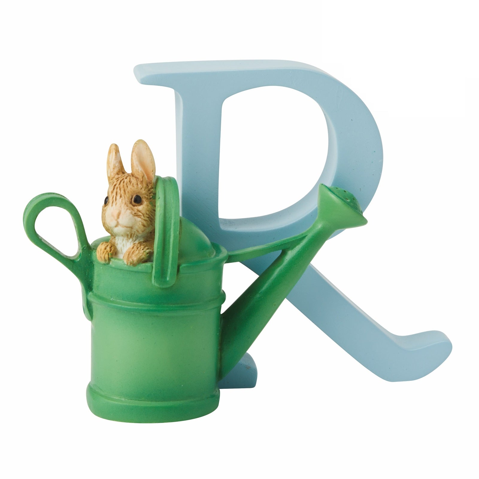 BEATRIX POTTER ALPHABET LETTER (R) PETER RABBIT IN WATERING CAN