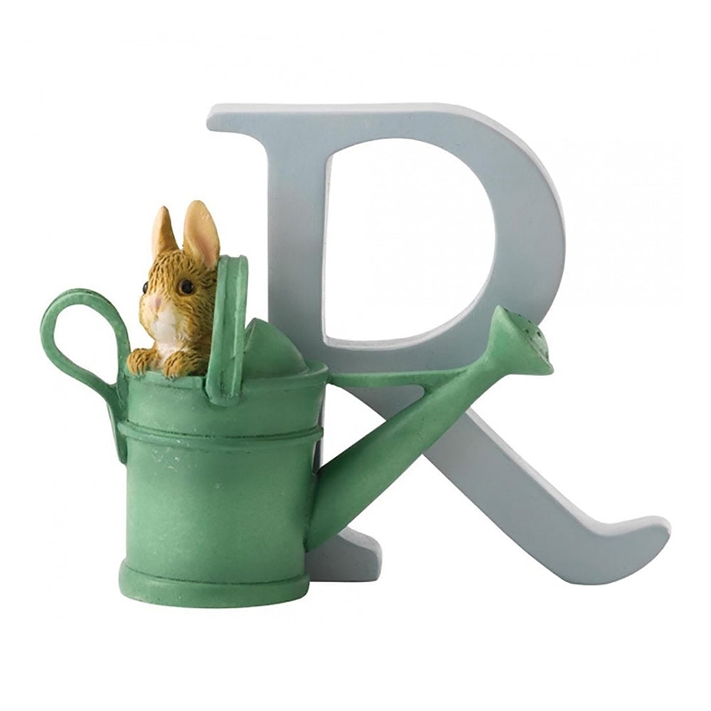 BEATRIX POTTER ALPHABET LETTER (R) PETER RABBIT IN WATERING CAN