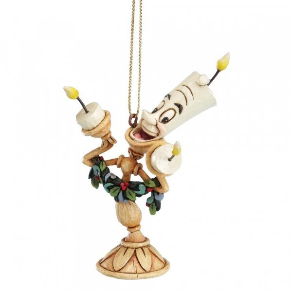 DISNEY TRADITIONS BY JIM SHORE HANGING ORNAMENT CHRISTMAS LUMIERE 9CM