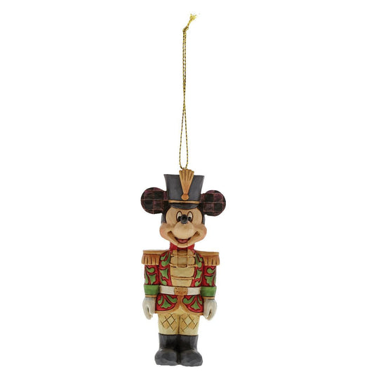 DISNEY TRADITIONS BY JIM SHORE HANGING ORNAMENT CHRISTMAS MICKEY MOUSE NUTCRACKER 9CM