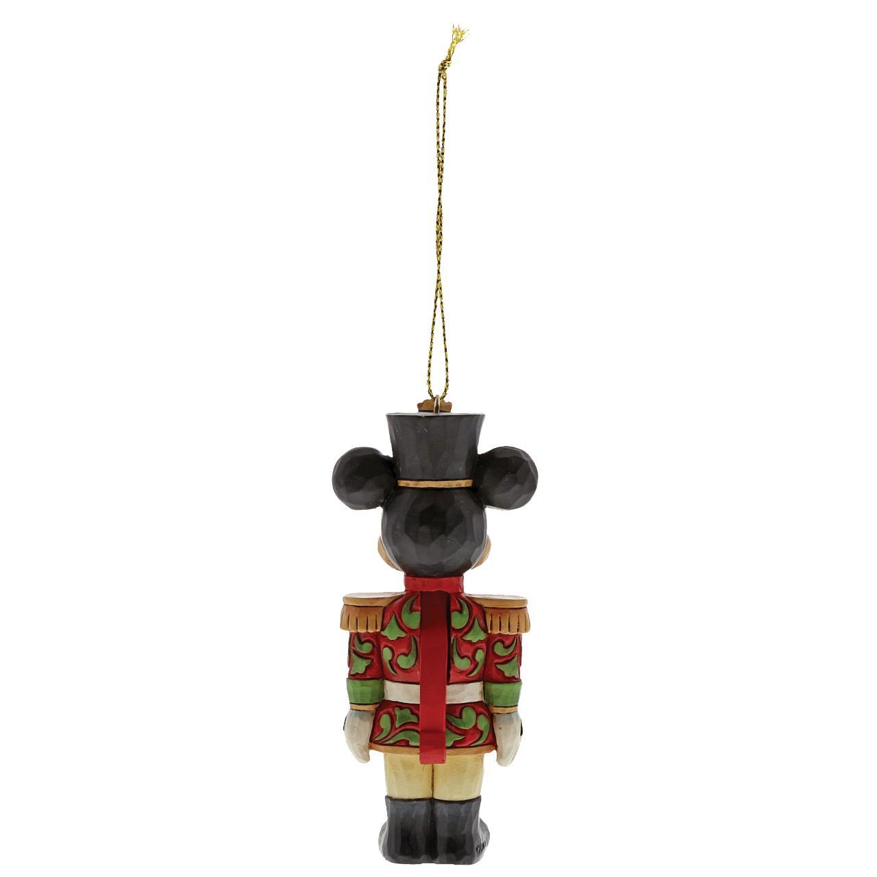 DISNEY TRADITIONS BY JIM SHORE HANGING ORNAMENT CHRISTMAS MICKEY MOUSE NUTCRACKER 9CM