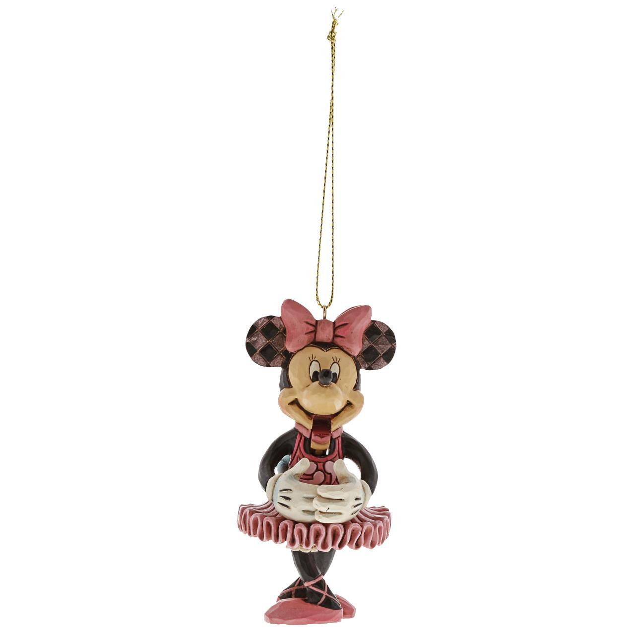 DISNEY TRADITIONS BY JIM SHORE HANGING ORNAMENT CHRISTMAS MINNIE MOUSE NUTCRACKER 9CM