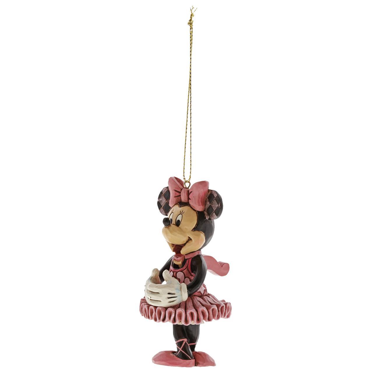 DISNEY TRADITIONS BY JIM SHORE HANGING ORNAMENT CHRISTMAS MINNIE MOUSE NUTCRACKER 9CM