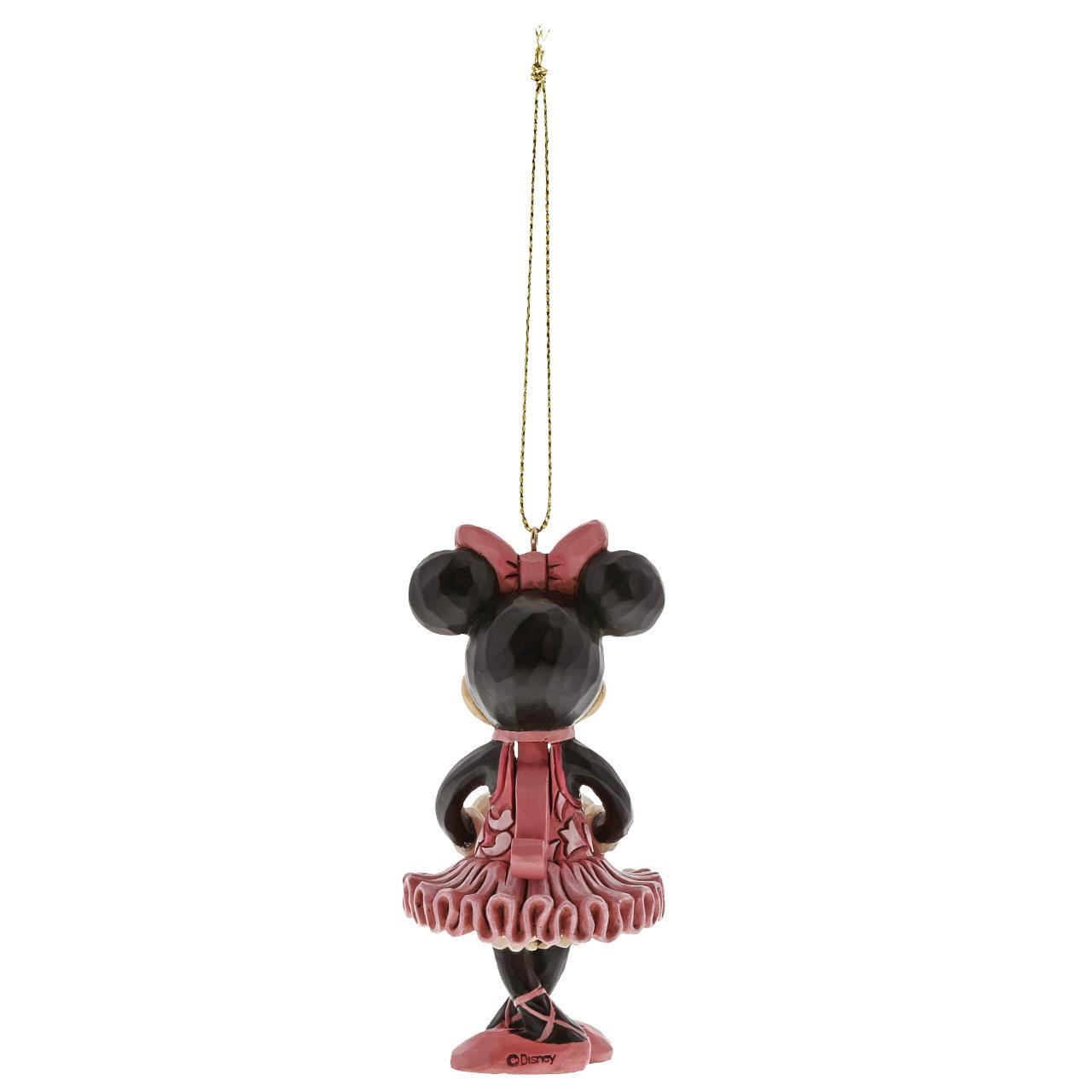 DISNEY TRADITIONS BY JIM SHORE HANGING ORNAMENT CHRISTMAS MINNIE MOUSE NUTCRACKER 9CM