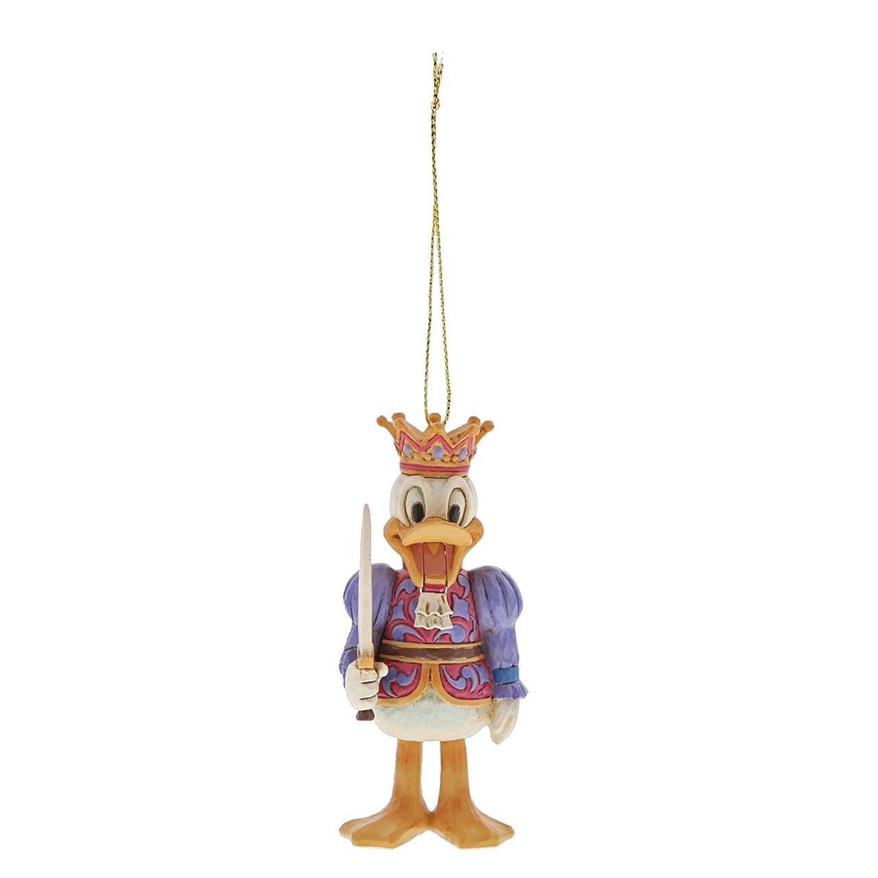 DISNEY TRADITIONS BY JIM SHORE HANGING ORNAMENT CHRISTMAS DONALD DUCK NUTCRACKER 9CM