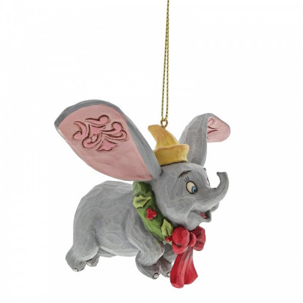 DISNEY TRADITIONS BY JIM SHORE CHRISTMAS HANGING ORNAMENT DUMBO 8CM