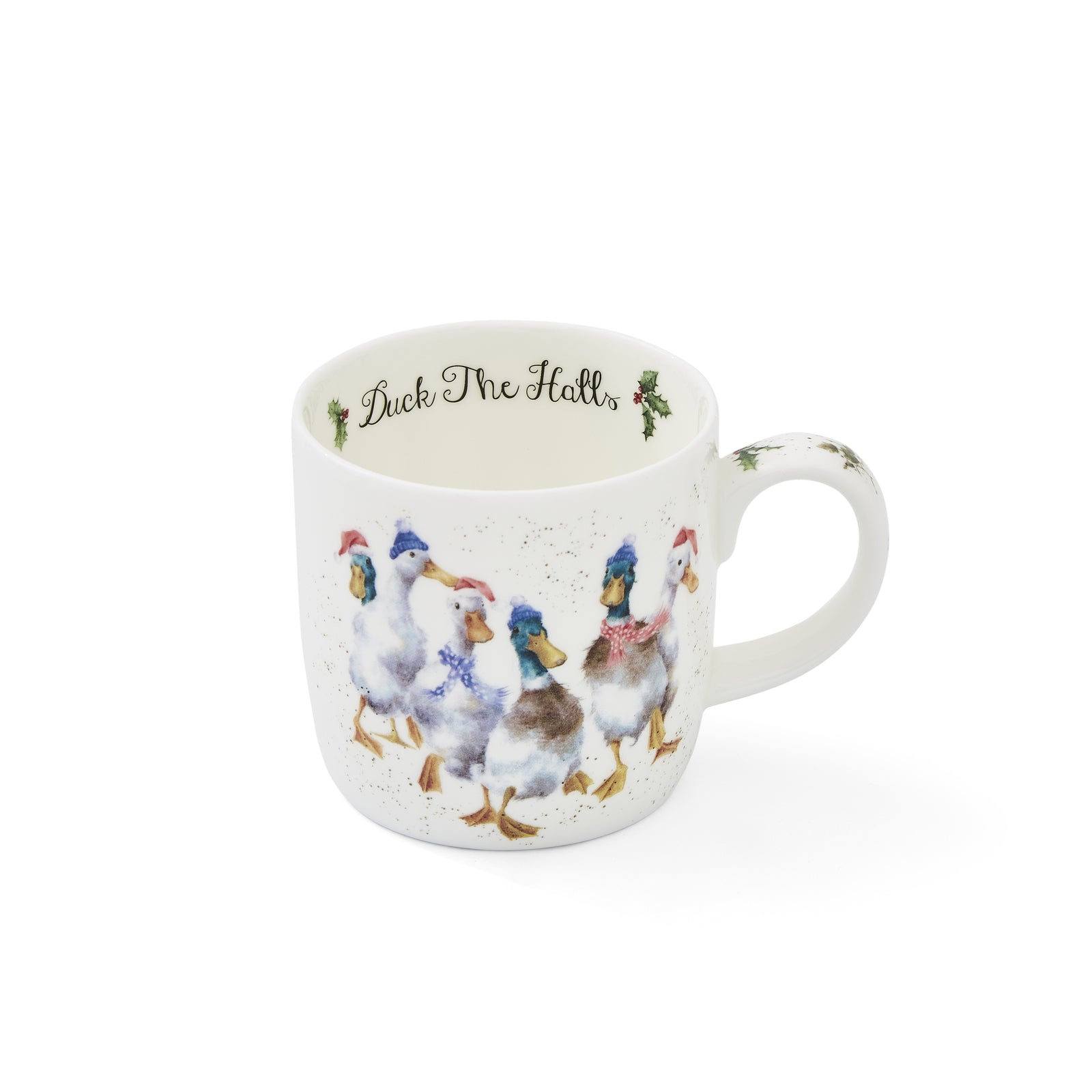 ROYAL WORCESTER WRENDALE MUG DUCK THE HALLS