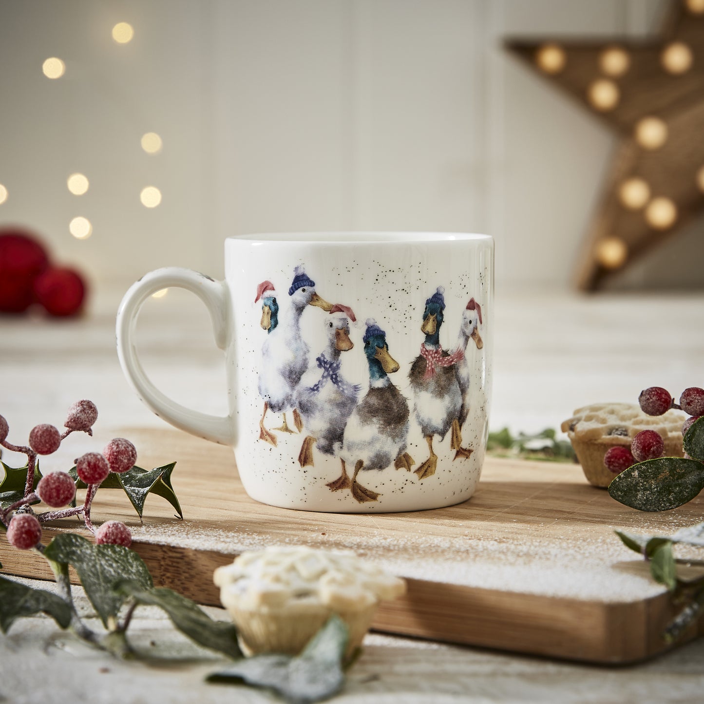 ROYAL WORCESTER WRENDALE MUG DUCK THE HALLS