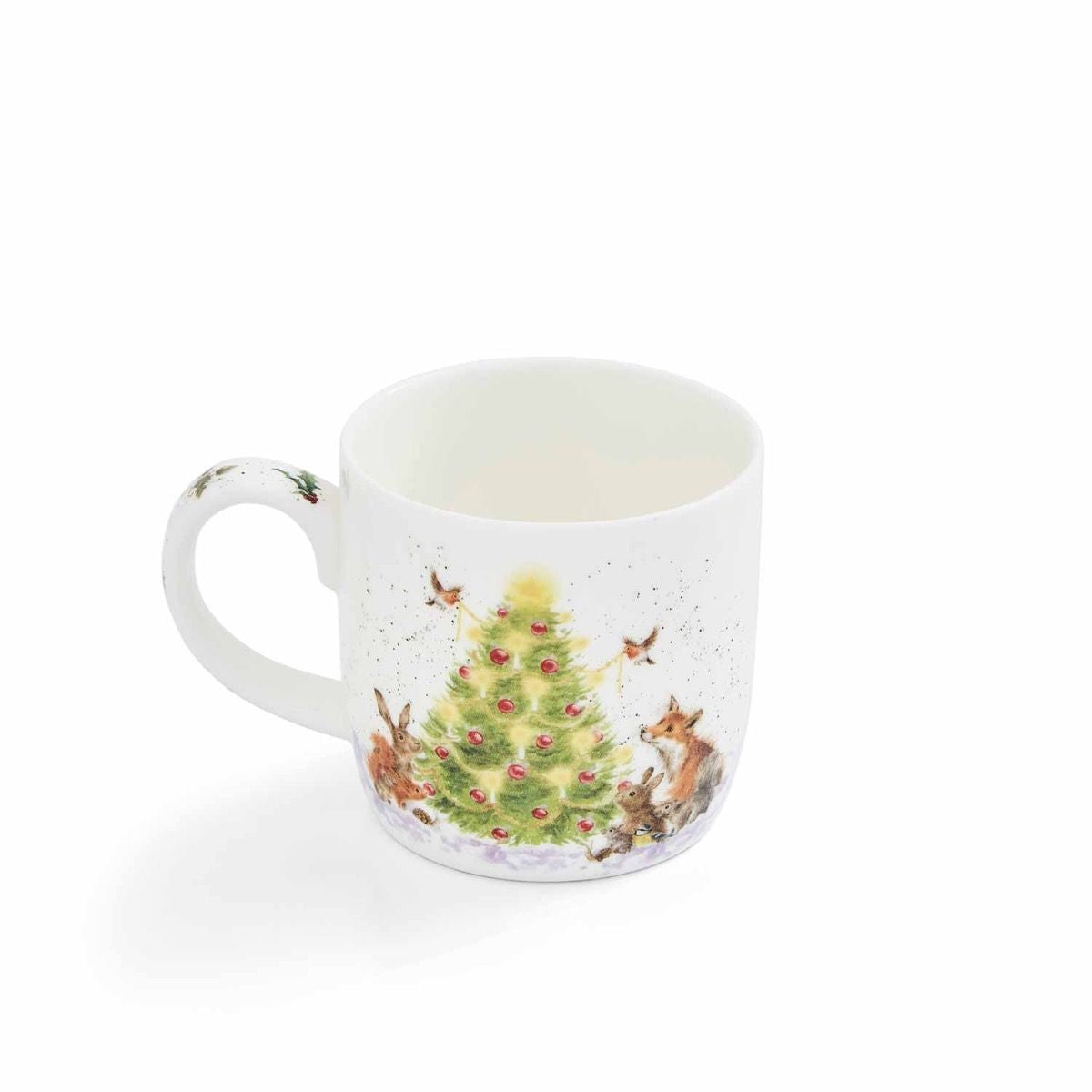 ROYAL WORCESTER WRENDALE CHRISTMAS MUG OH CHRISTMAS TREE WITH ANIMALS