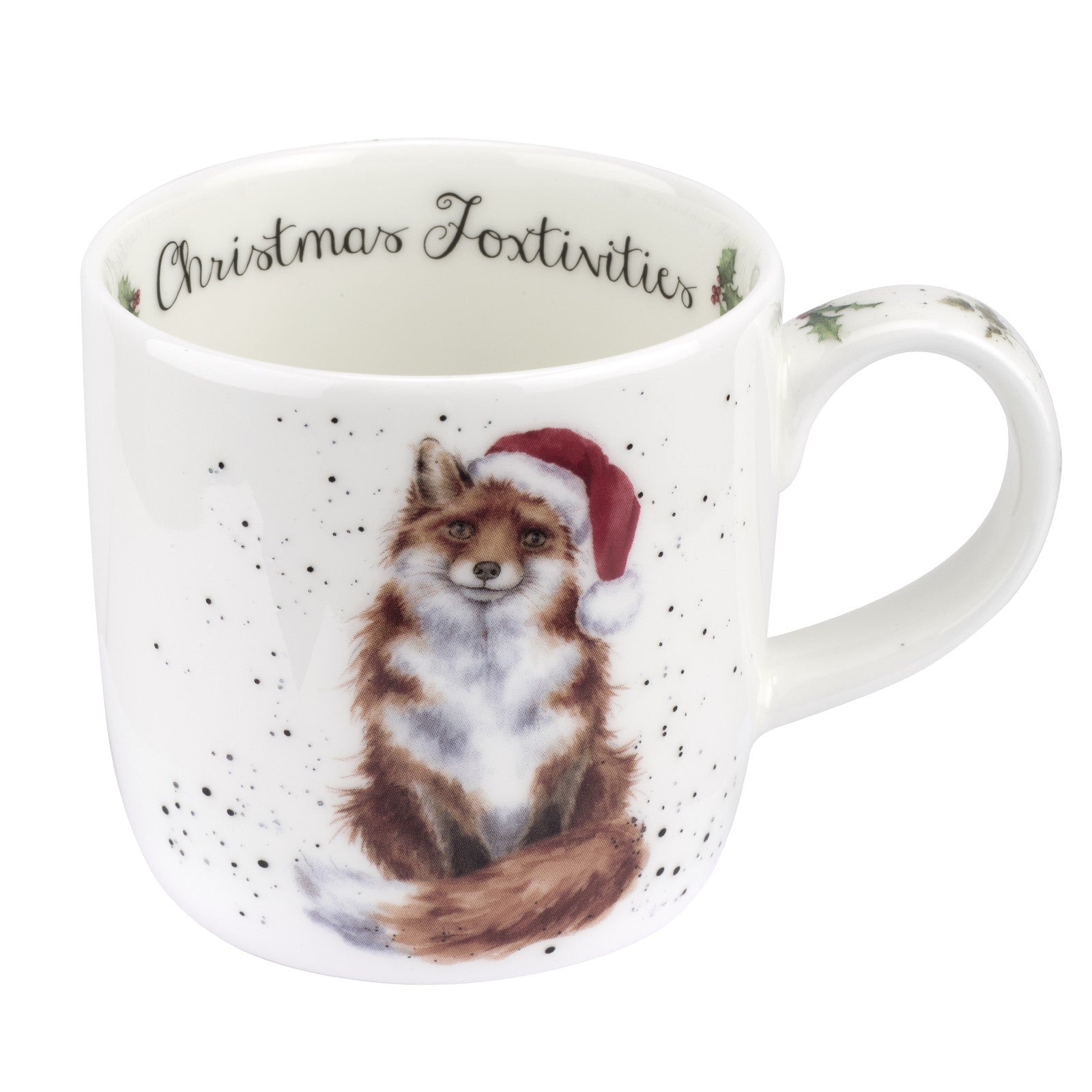 ROYAL WORCESTER WRENDALE CHRISTMAS MUG FOXTIVITIES FOX