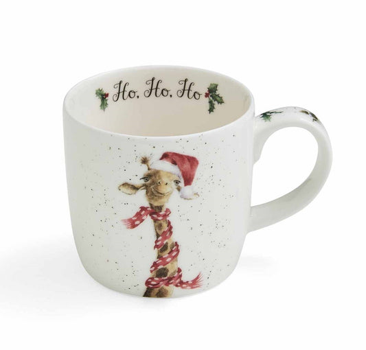 ROYAL WORCESTER WRENDALE CHRISTMAS MUG HO HO HO GIRAFFE 300ML