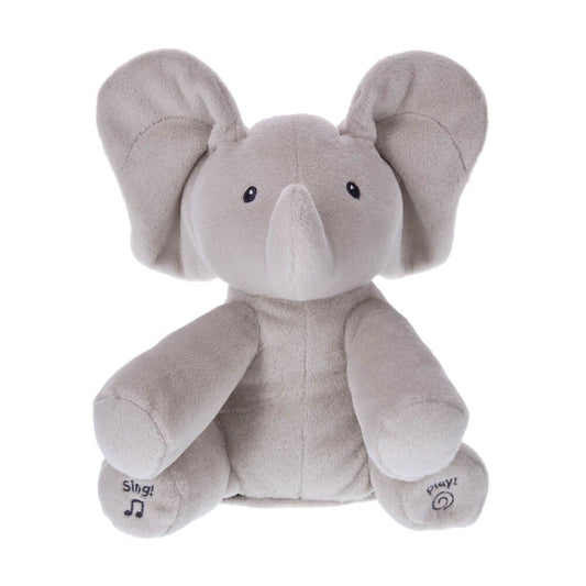 GUND PLUSH FLAPPY ELEPHANT SINGING PEEK-A-BOO 30.5CM