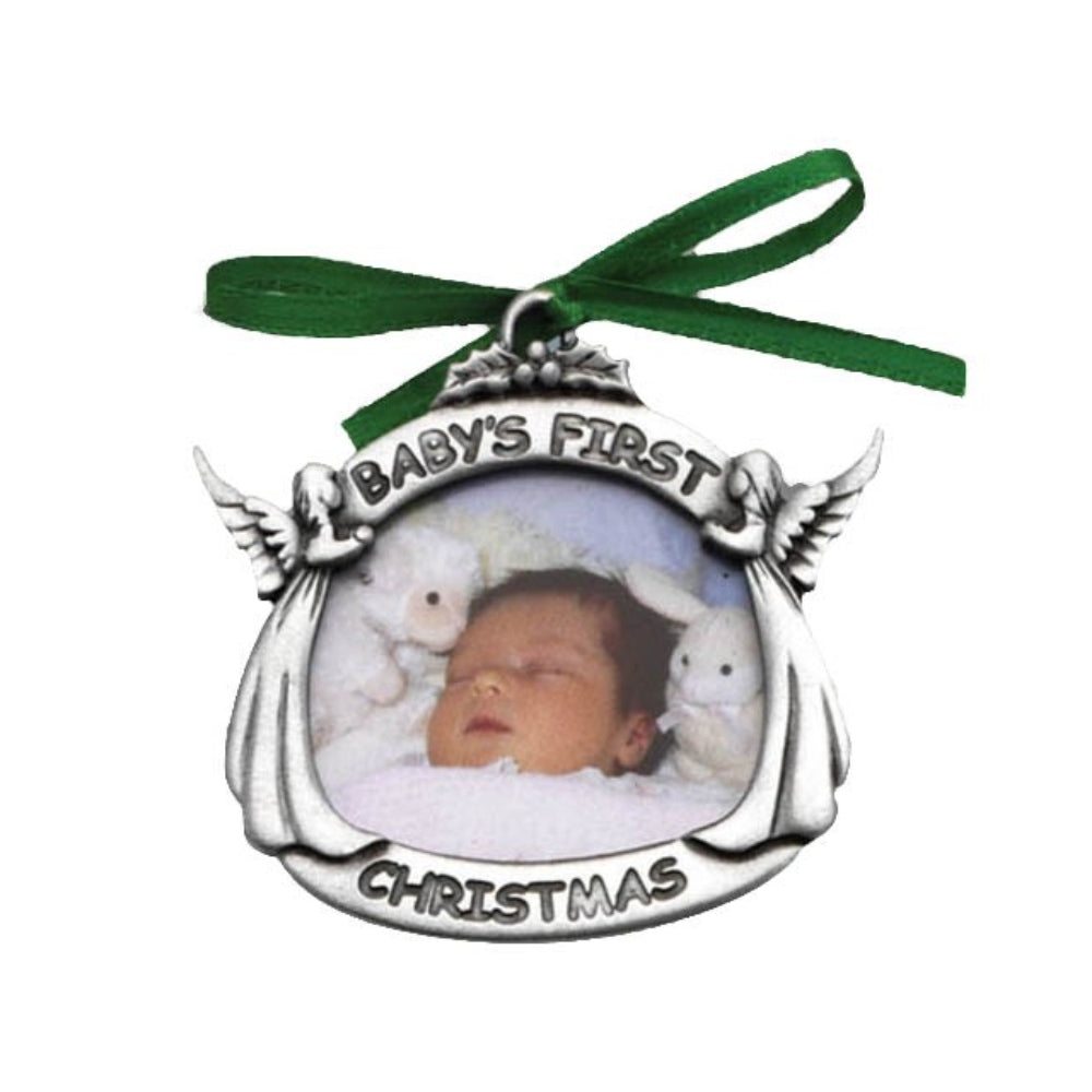 CHRISTMAS HANGING PHOTO FRAME BABIES FIRST CHRISTMAS 6CM