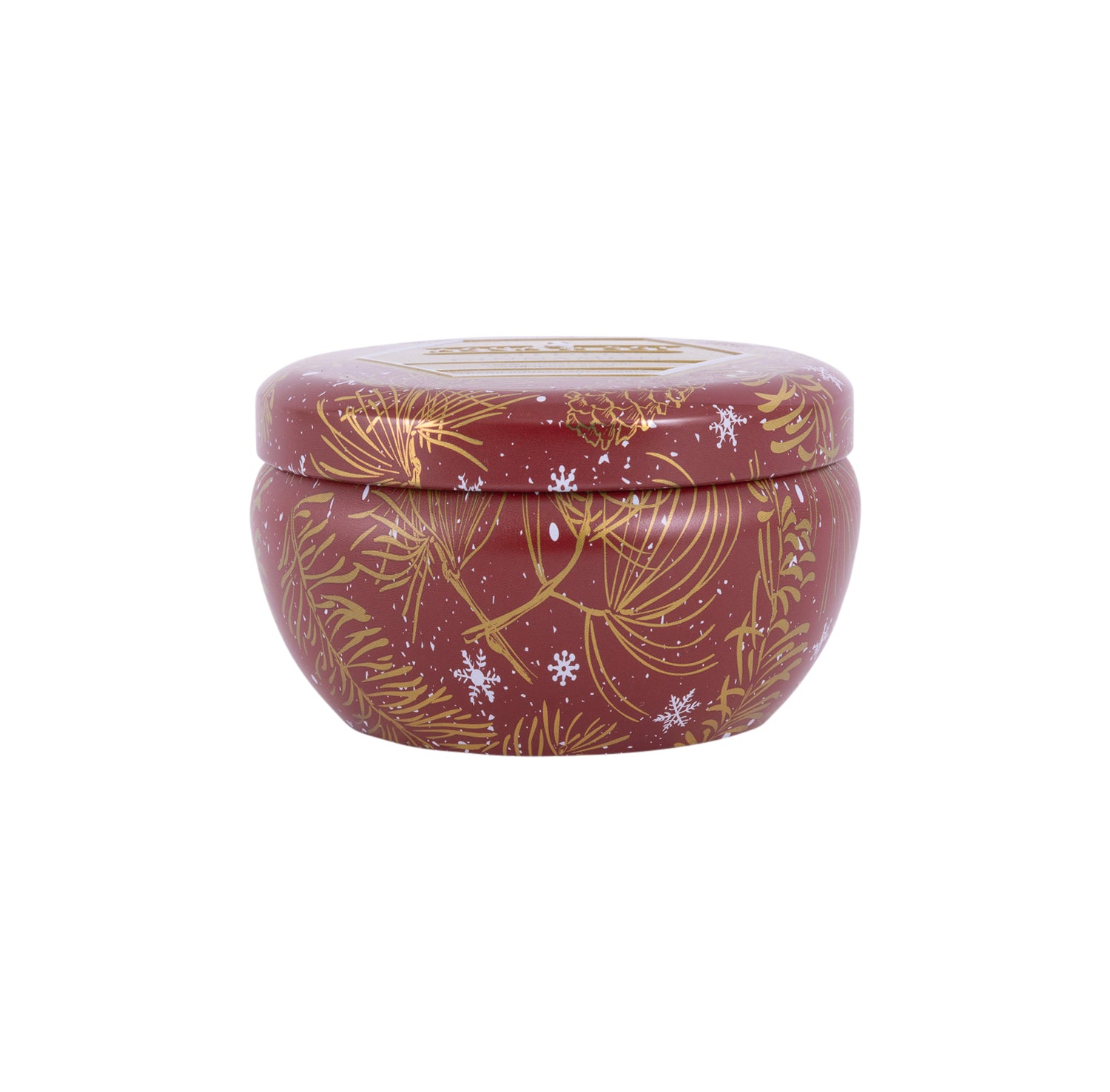 THE SOI CO DECORATIVE TIN CANDLE GILDED CINNAMON