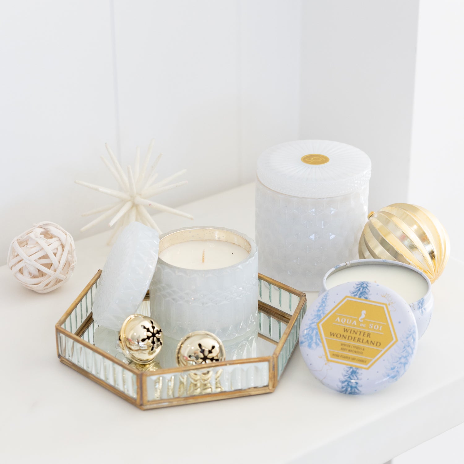 THE SOI CO PETITE SHIMMER CANDLE WINTER WONDERLAND