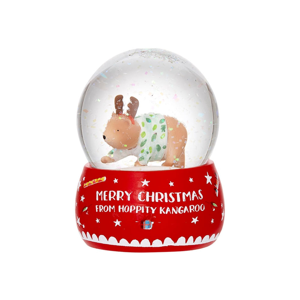 ASHDENE BARNEY GUMNUT & FRIENDS SAVE CHRISTMAS SMALL SNOW GLOBE ROBERT