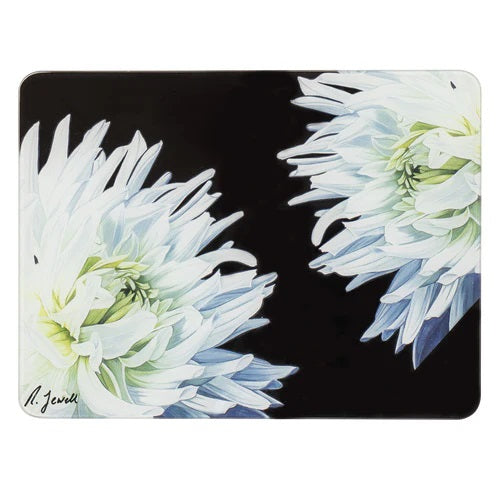 SURFACE SAVER DARK FLORALS WHITE DAHLIA