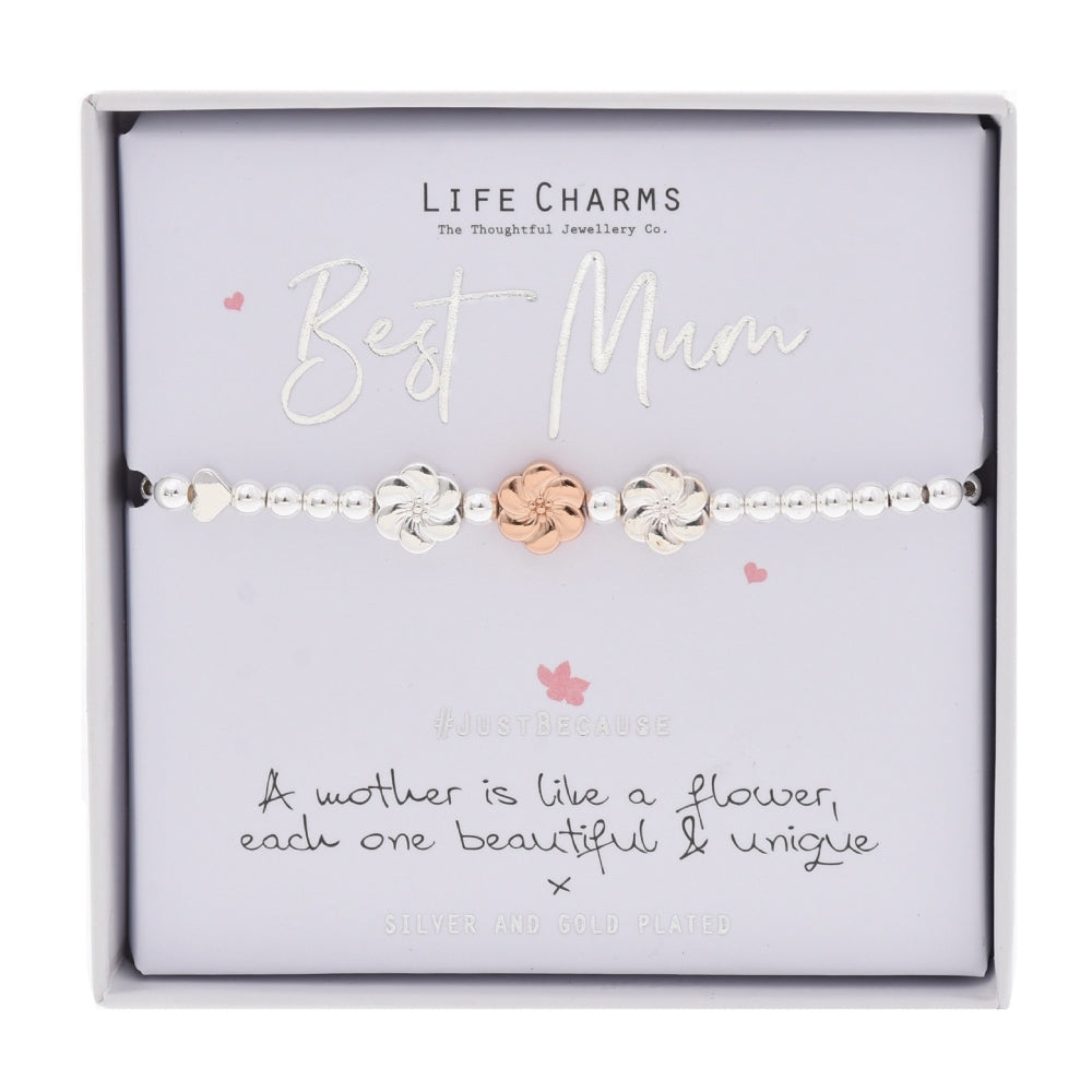 LIFE CHARMS BRACELET BEST MUM