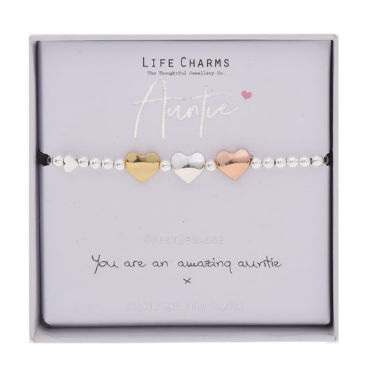 LIFE CHARMS BRACELET AUNTIE