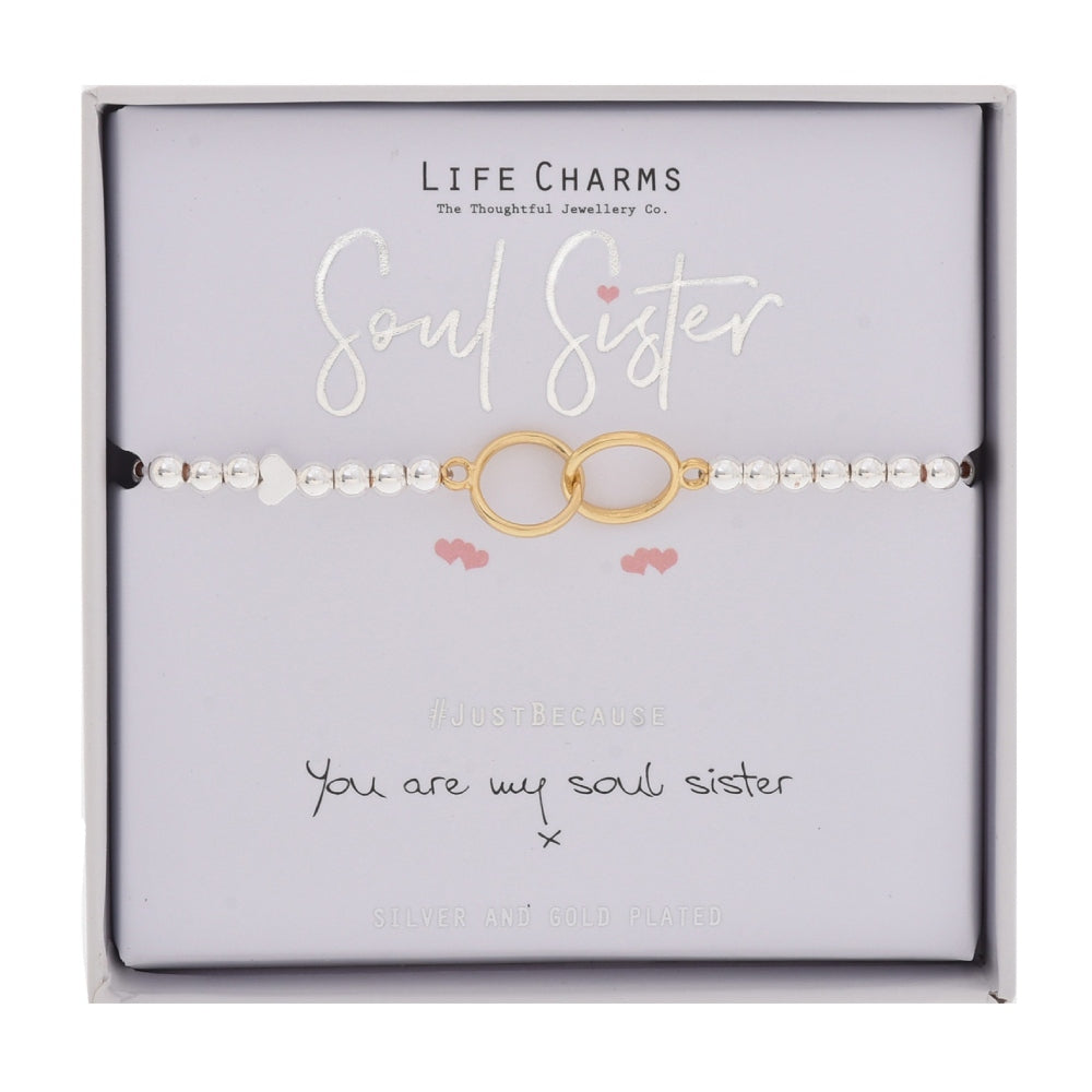 LIFE CHARMS BRACELET SOUL SISTERS