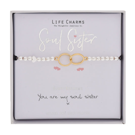 LIFE CHARMS BRACELET SOUL SISTERS