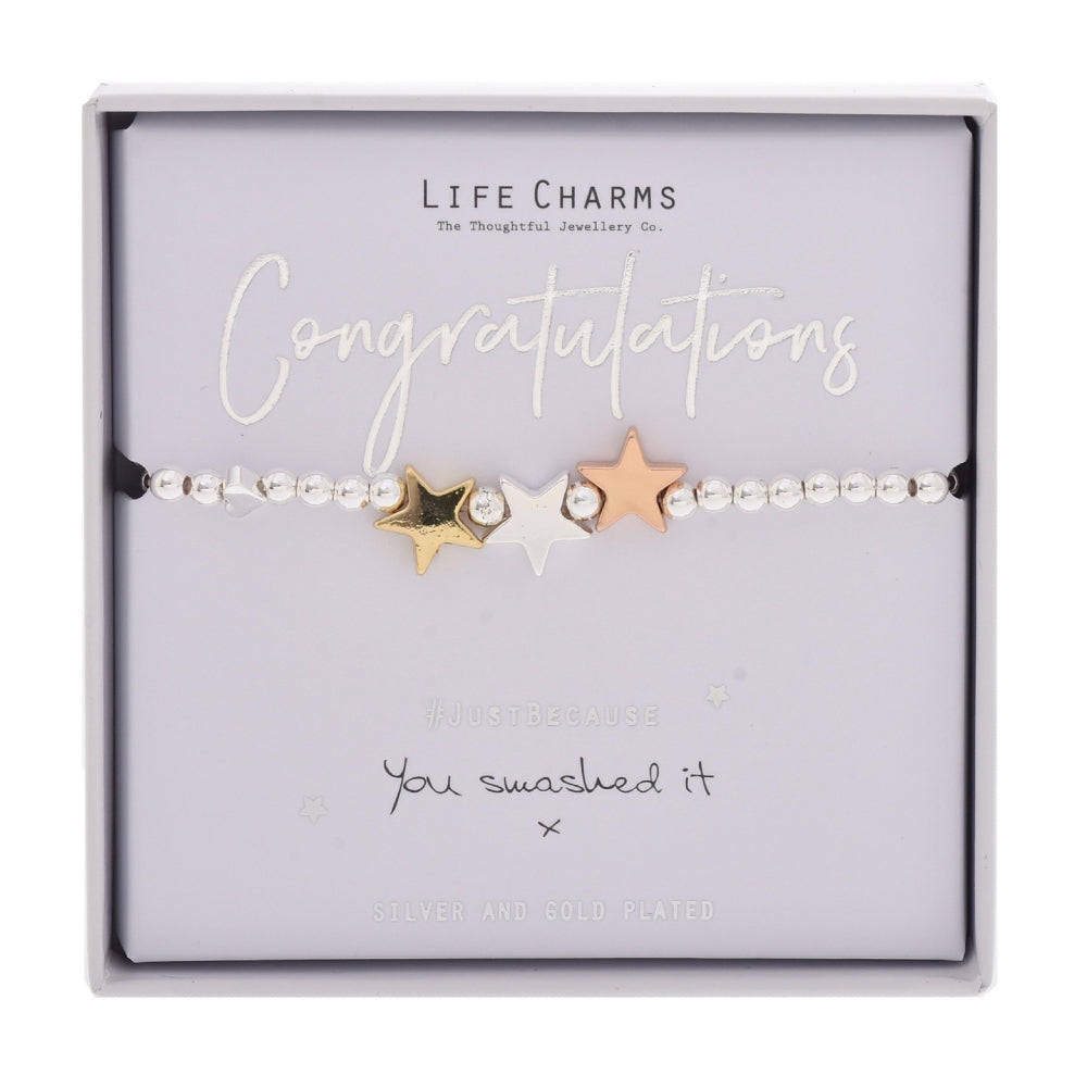 LIFE CHARMS BRACELET CONGRATULATIONS