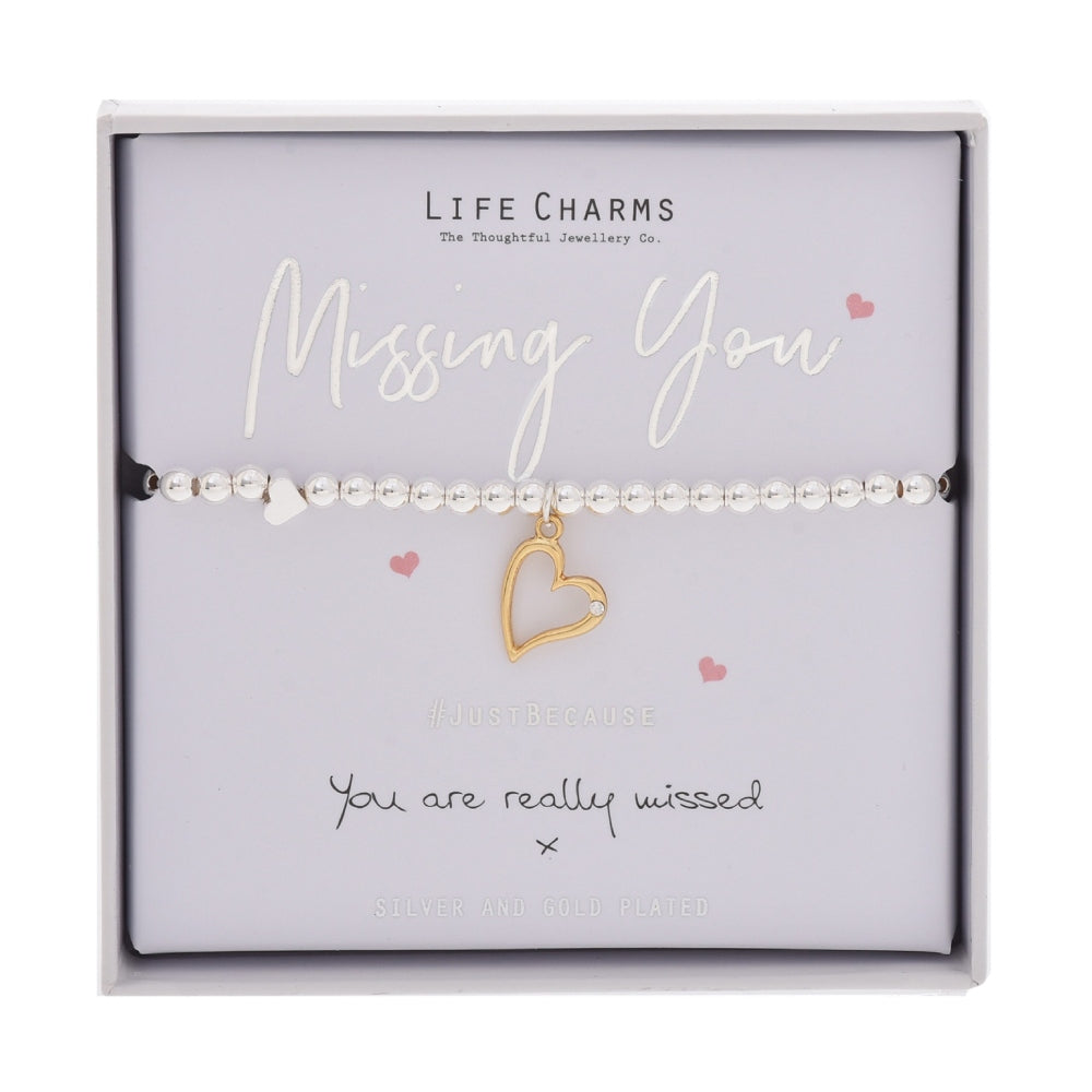 LIFE CHARMS BRACELET MISSING YOU