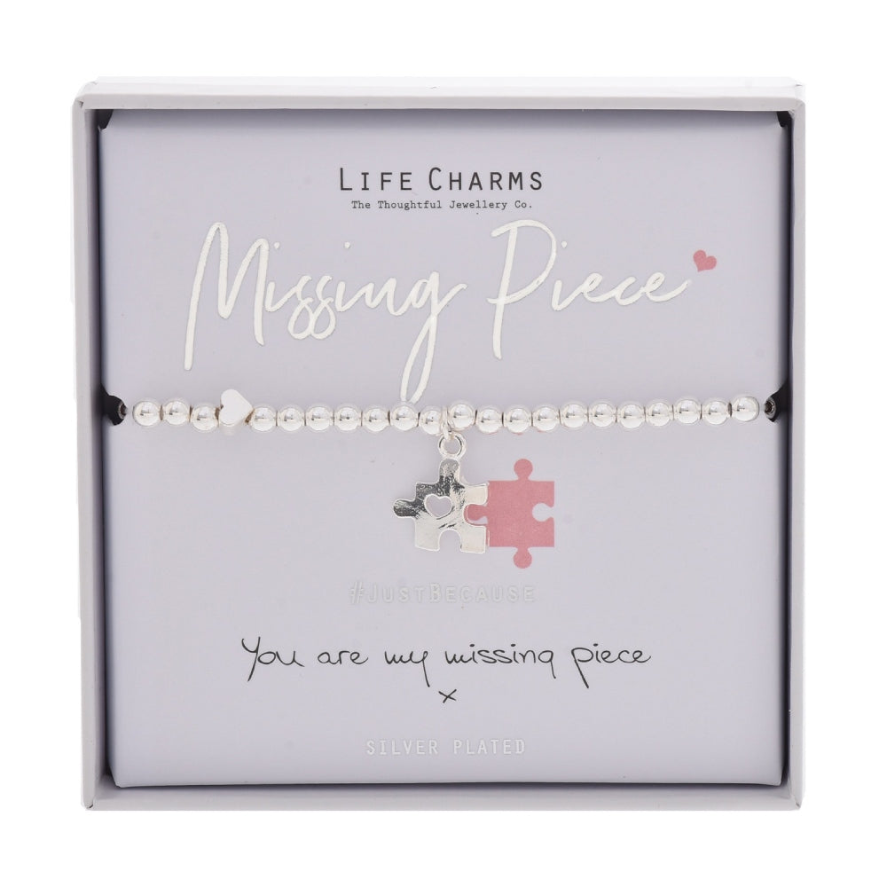 LIFE CHARMS BRACELET MISSING PIECE