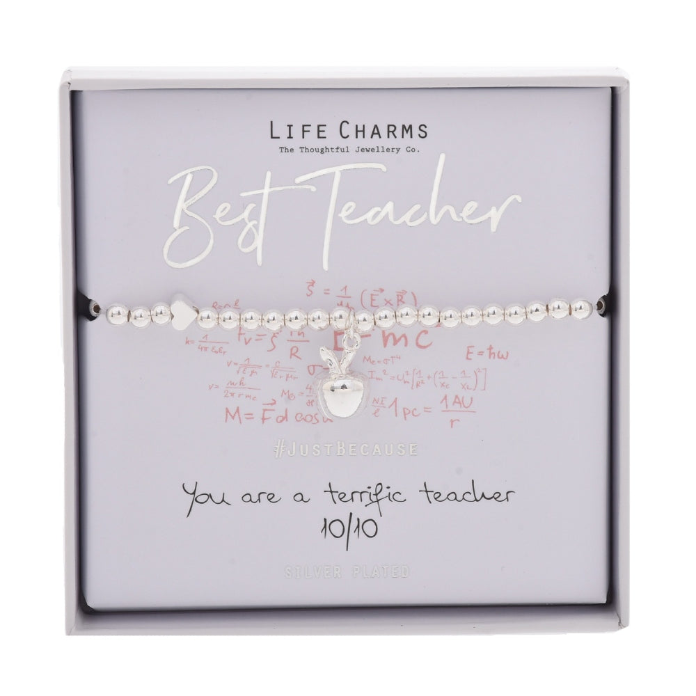 LIFE CHARMS BRACELET BEST TEACHER