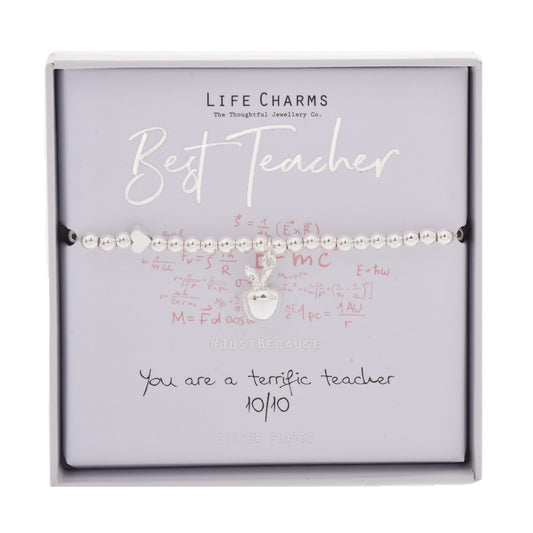 LIFE CHARMS BRACELET BEST TEACHER