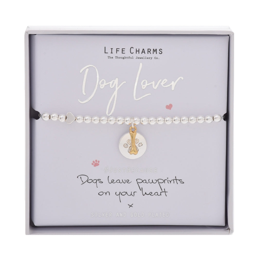 LIFE CHARMS BRACELET DOG LOVER