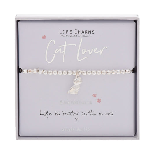 LIFE CHARMS BRACELET CAT LOVER