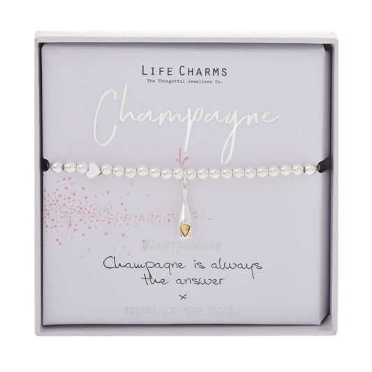 LIFE CHARMS BRACELET CHAMPAGNE