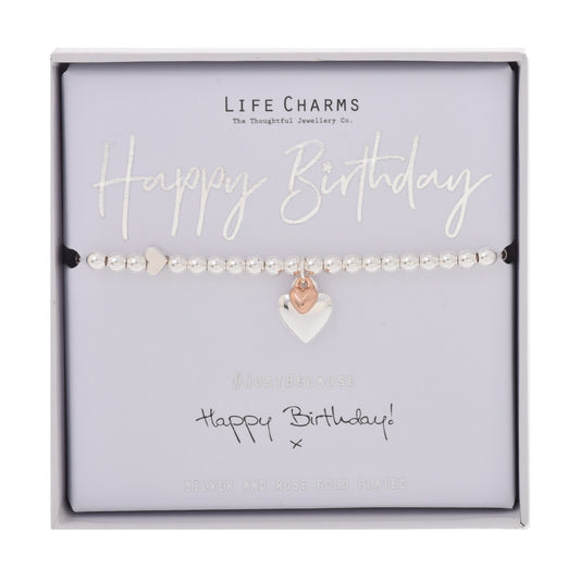 LIFE CHARMS BRACELET HAPPY BIRTHDAY