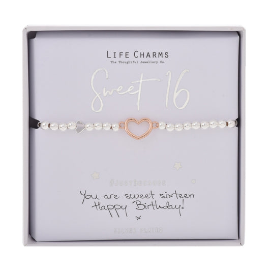 LIFE CHARMS BRACELET SWEET 16