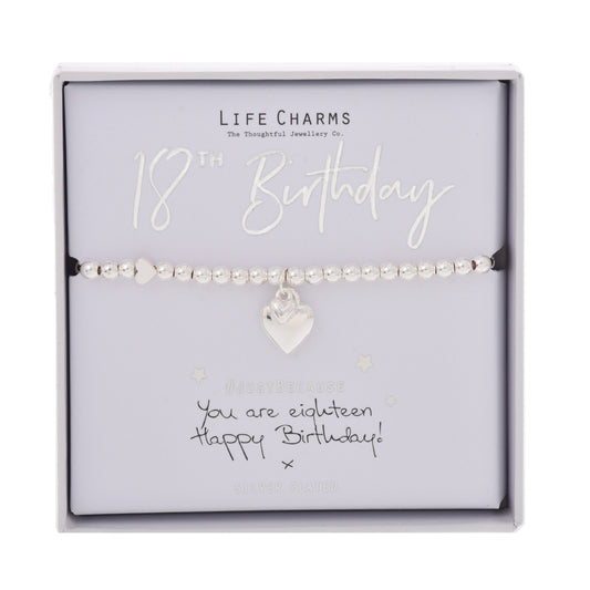 LIFE CHARMS BRACELET 18TH BIRTHDAY