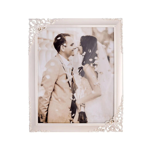 PHOTO FRAME SILVER SATIN 8X10