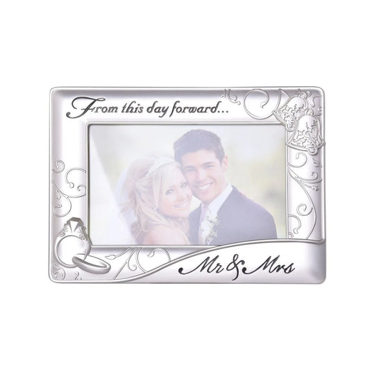 PHOTO FRAME METAL MATTE FINISH WEDDING FROM THIS DAY FORWARD 6X4