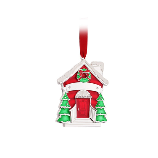 WHITEHILL HANGING ORNAMENT SILVER PLATED CHRISTMAS OUR HOME