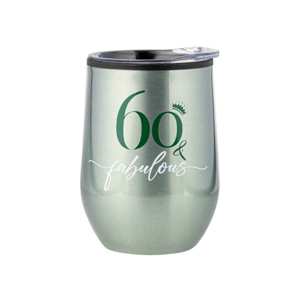 DOUBLE WALL THERMOS MUG 60TH BIRTHDAY