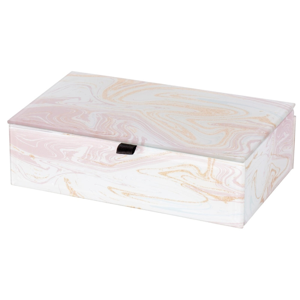 THE RUSSELL COLLECTION GLASS JEWELLERY BOX MARMO