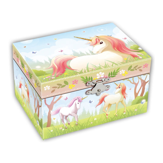 THE RUSSELL COLLECTION MUSICAL JEWELLERY BOX UNICORN