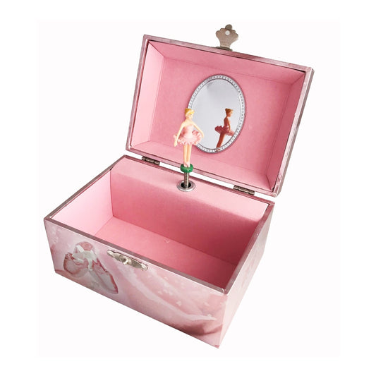 THE RUSSELL COLLECTION MUSICAL JEWELLERY BOX FOIL BALLERINA SASHA