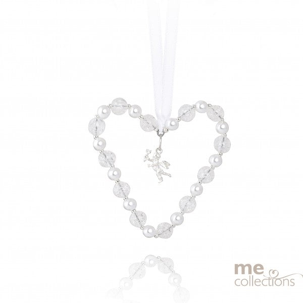 WEDDING CHARM HEART BEADS WITH CHARM