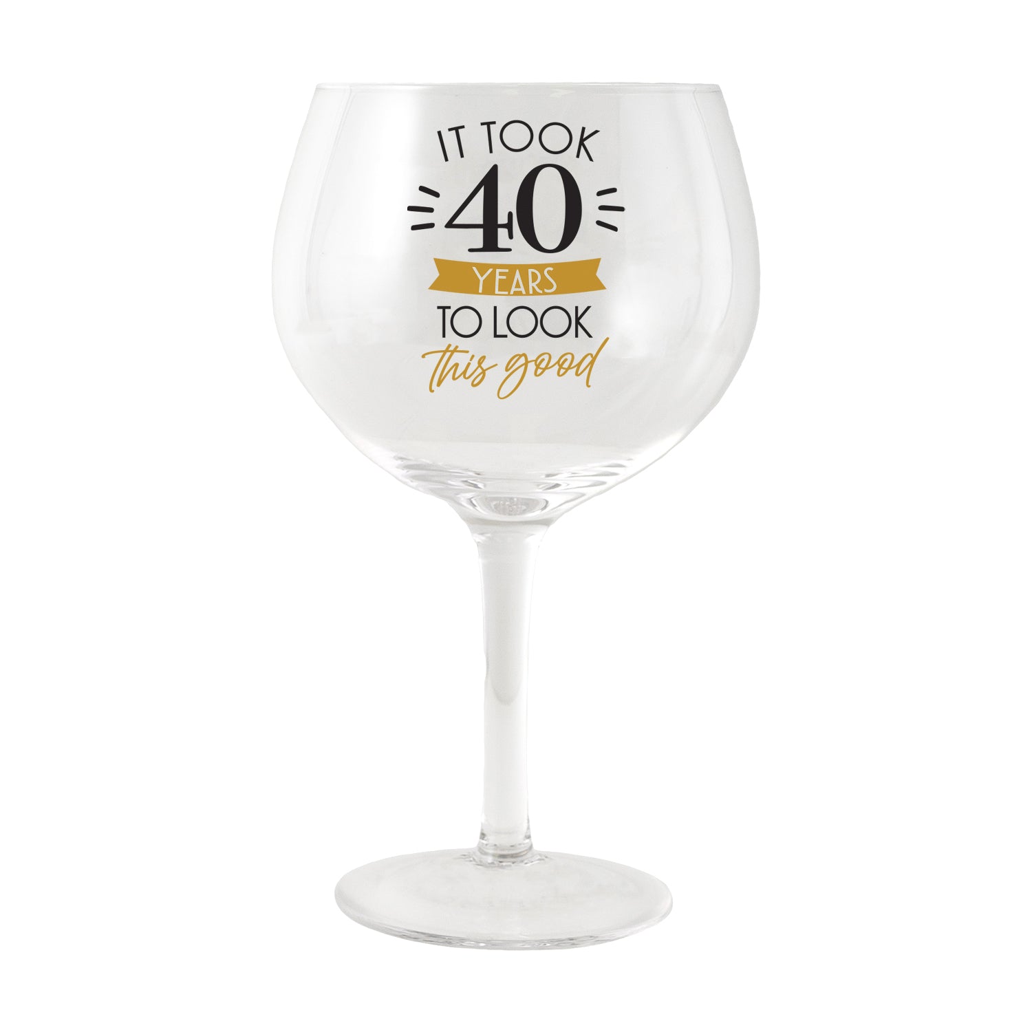 SIP CELEBRATION BALLOON GLASS 40TH BIRTHDAY